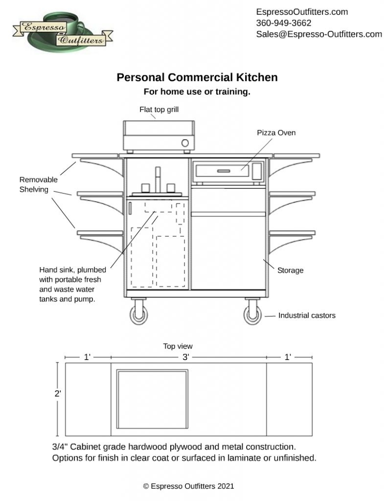 commercial kitchen cart