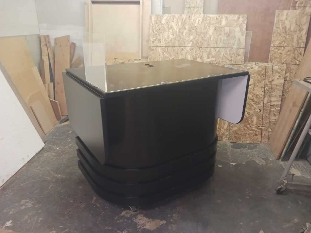 4 foot Mspec espresso cart, counters folded down